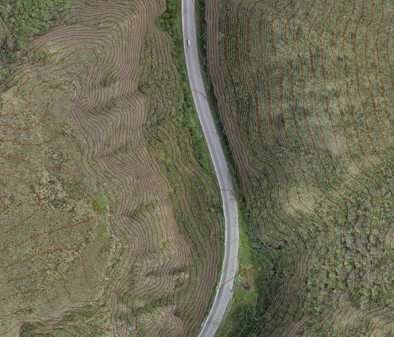 MDT con clasificación de suelo y vegetación — LiDAR Bolivia